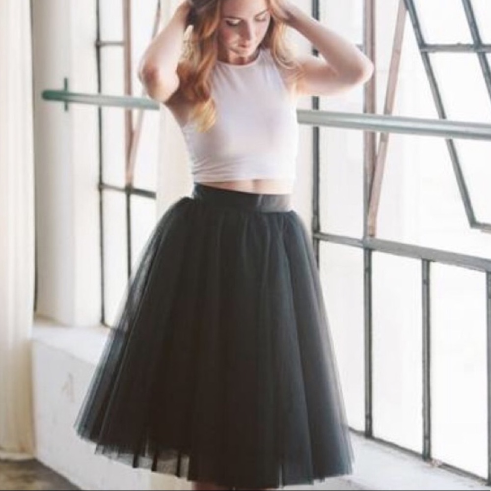 Space 46 Boutique Black Wendy Tulle Skirt